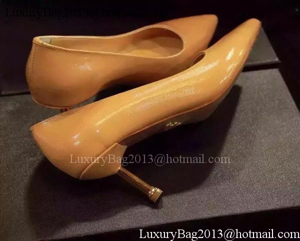 Prada 80mm Leather Pump PD519 Apricot