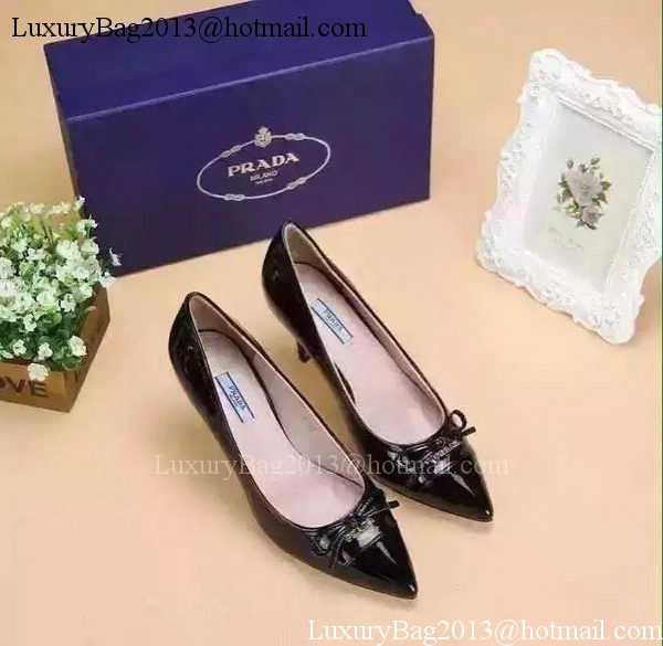 Prada 80mm Leather Pump PD520 Black