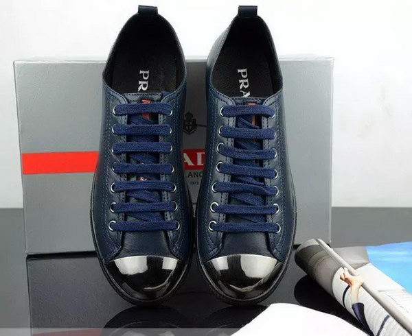 Prada Casual Shoes Leather PD485 Royal