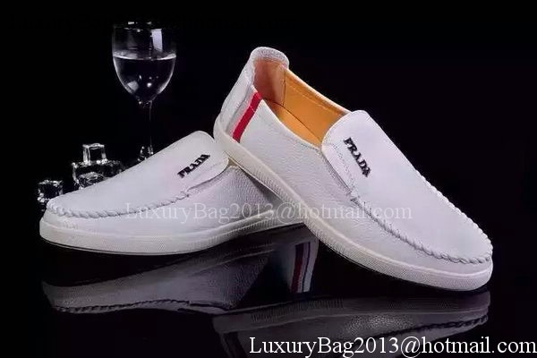 Prada Casual Shoes Leather PD489 White