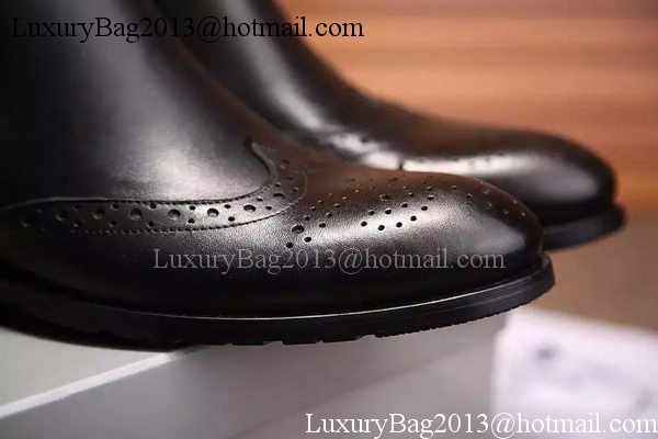 Prada Casual Shoes Leather PD538 Black