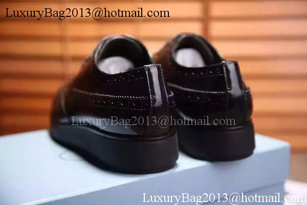 Prada Casual Shoes Leather PD541 Black