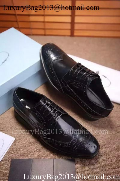 Prada Casual Shoes Leather PD541 Black