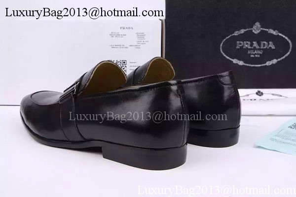 Prada Casual Shoes Leather PD542 Black