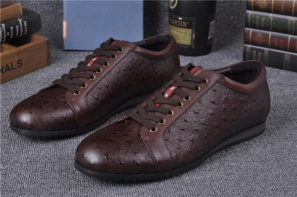 Prada Casual Shoes Leather PD549 Brown