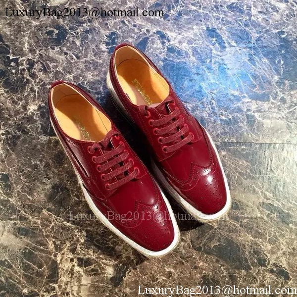 Prada Casual Shoes Patent Leather PD508 Red