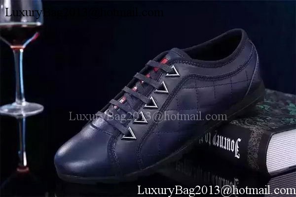 Prada Casual Shoes Sheepskin Leather PD499 Royal