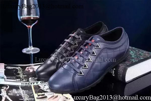 Prada Casual Shoes Sheepskin Leather PD500 Black