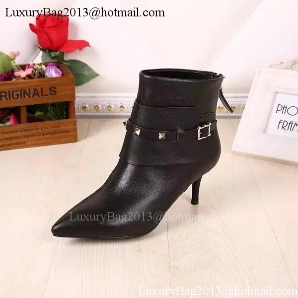 Valentino Ankle Boot Leather VT627 Black