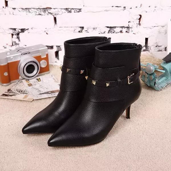 Valentino Ankle Boot Leather VT629 Black