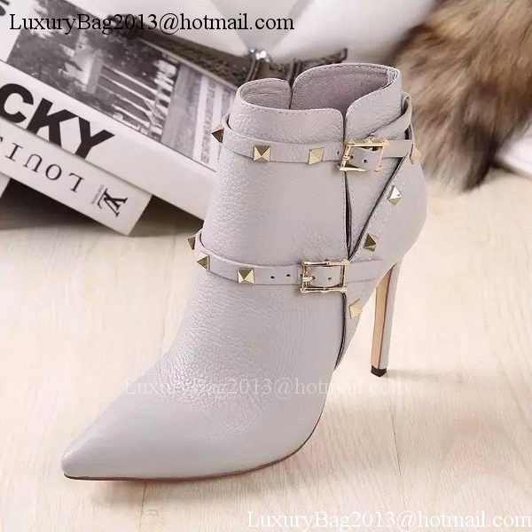 Valentino Ankle Boot Leather VT643 Grey