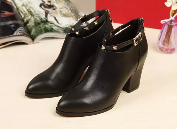 Valentino Ankle Boot Leather VT647 Black