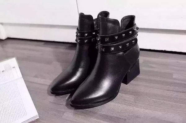 Valentino Ankle Boot Leather VT687 Black