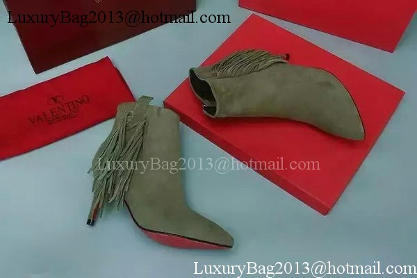 Valentino Ankle Boot Leather VT690 Khaki