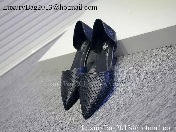 Valentino Leather Flat VT572 Black