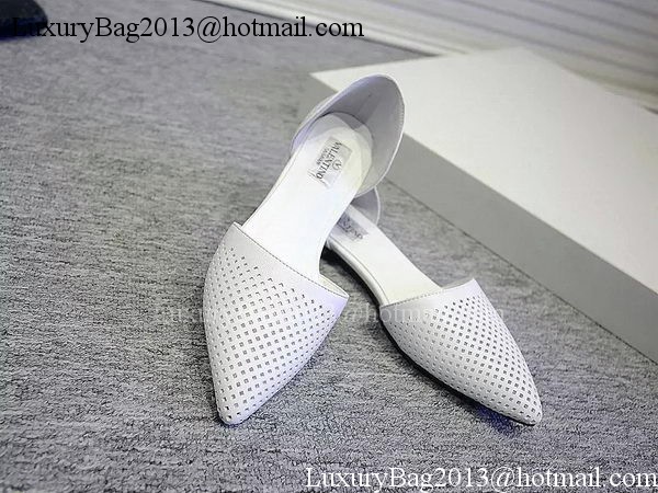 Valentino Leather Flat VT573 White