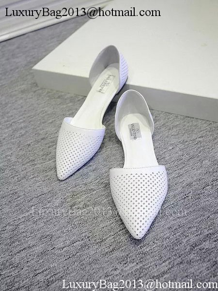 Valentino Leather Flat VT573 White