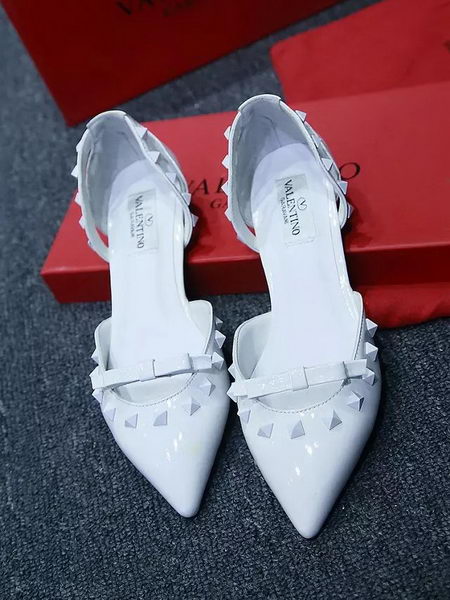 Valentino Leather Flat VT574 White