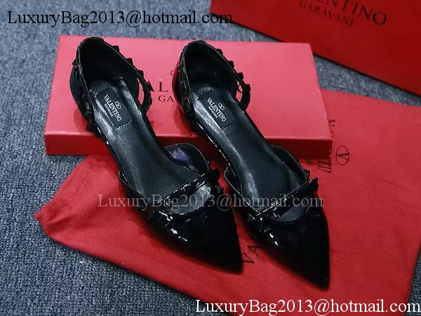 Valentino Leather Flat VT575 Black