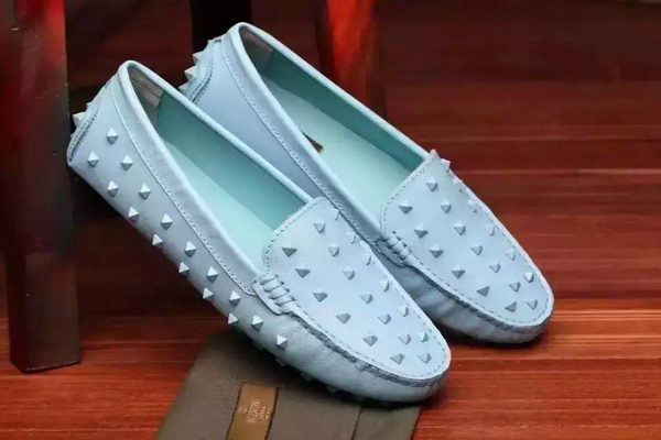 Valentino Leather Flat VT604 Light Blue