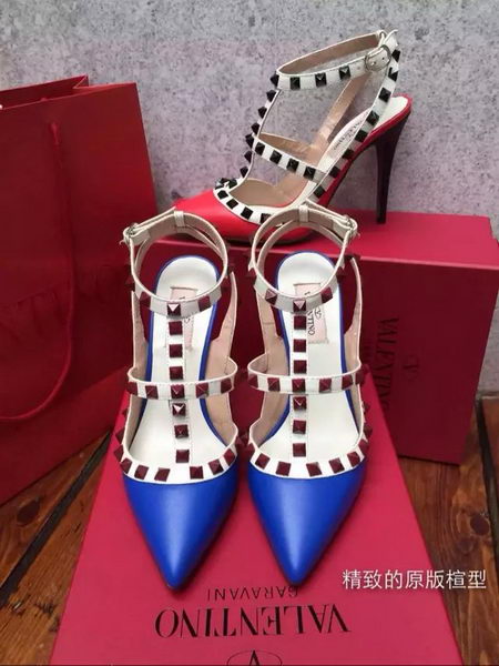 Valentino Leather Pump VT589 Blue