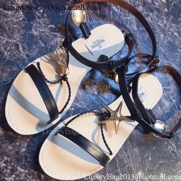 Valentino Leather Sandal VT600 Black