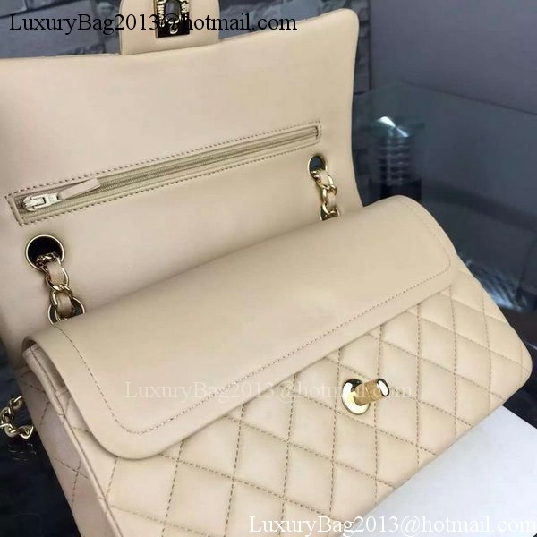 Chanel 2.55 Series Flap Bag Lambskin Leather A5024 Apricot