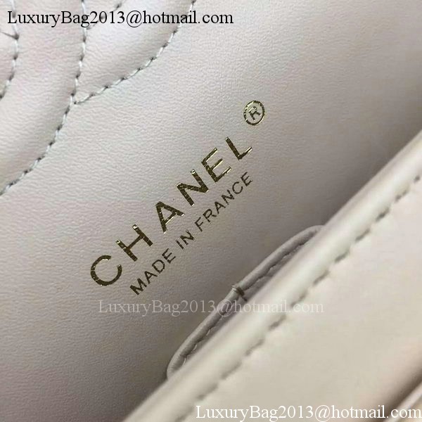 Chanel 2.55 Series Flap Bag Lambskin Leather A5024 Apricot