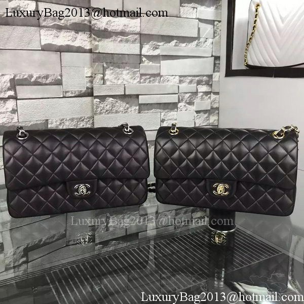 Chanel 2.55 Series Flap Bag Lambskin Leather A5024 Black