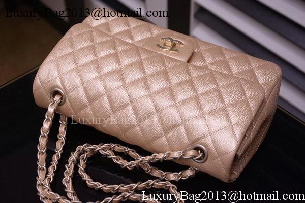 Chanel 2.55 Series Flap Bag Gold Original Caviar Leather A1112 Gold