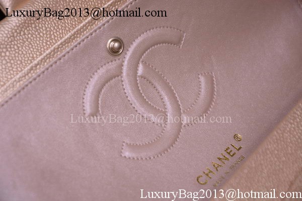 Chanel 2.55 Series Flap Bag Gold Original Caviar Leather A1112 Gold