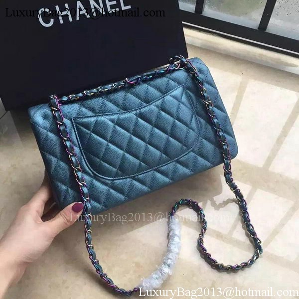 Chanel 2.55 Series Double Flap Bag Original Lambskin Leather A1112 Blue