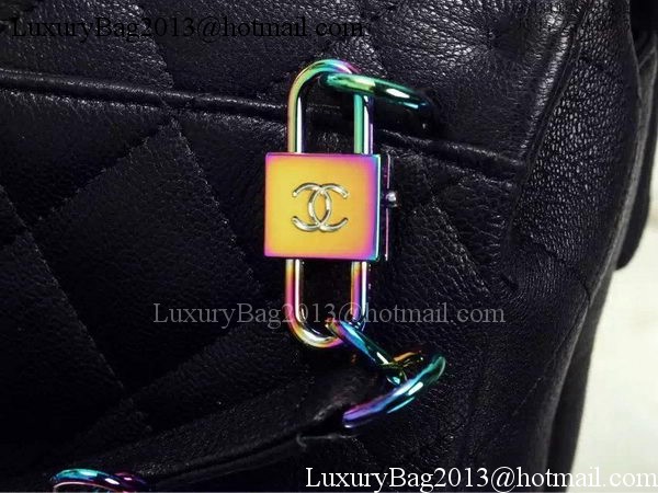 Chanel 2.55 Series Flap Bag Original Lambskin Leather A93134 Black