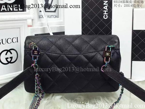 Chanel 2.55 Series Flap Bag Original Lambskin Leather A93134 Black