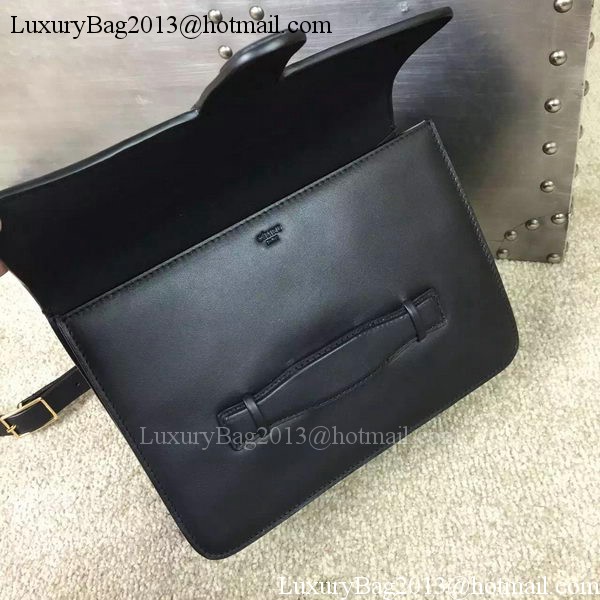 CELINE Symmetrical Bag in Original Leather C77423 Black