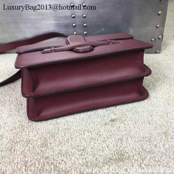 CELINE Symmetrical Bag in Original Leather C77423 Burgundy