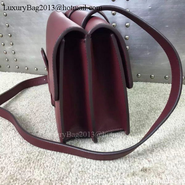 CELINE Symmetrical Bag in Original Leather C77423 Burgundy