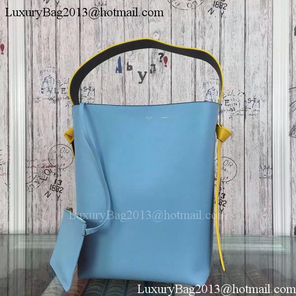 CELINE Twisted Cabas Bag C16211 SkyBlue&Orange