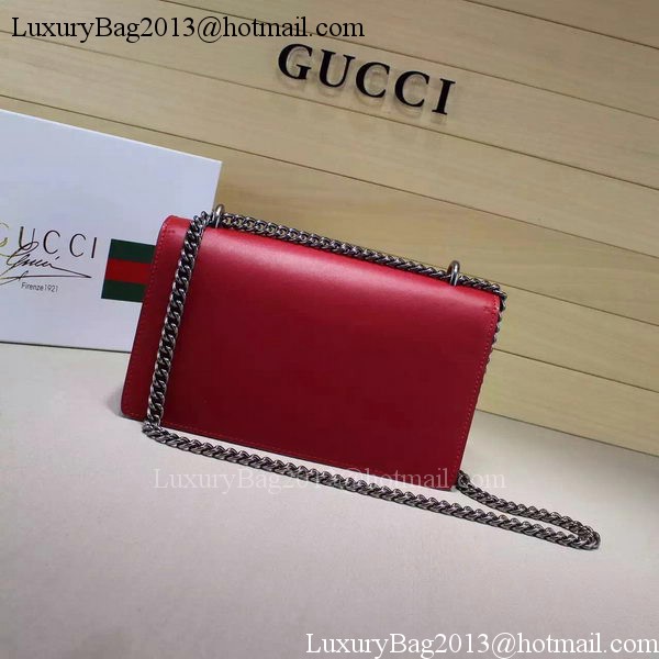 Gucci XL Calfskin Leather mini Bag 421850 Red