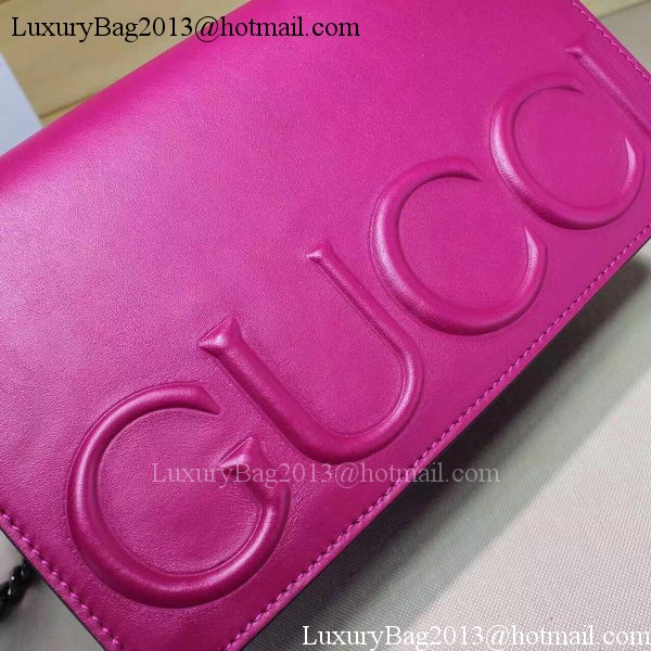 Gucci XL Calfskin Leather mini Bag 421850 Rose