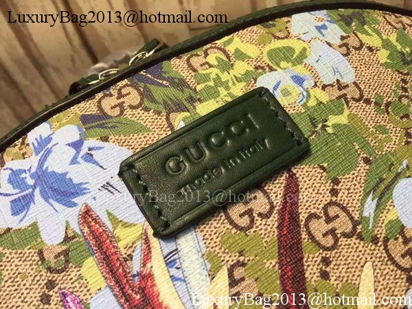 Gucci XL GG Floral Print Backpack 419584 Green