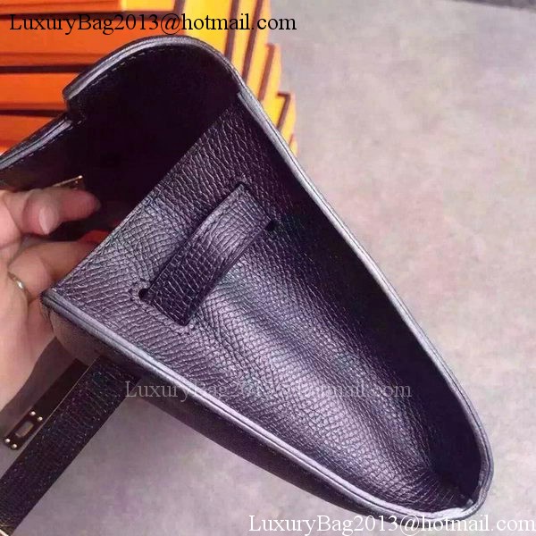 Hermes Kelly 31cm Clutch Original Leather KL31 Black