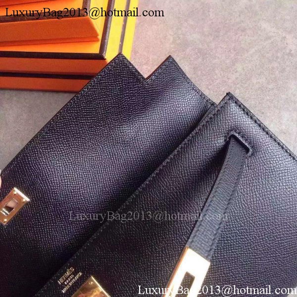 Hermes Kelly 31cm Clutch Original Leather KL31 Black