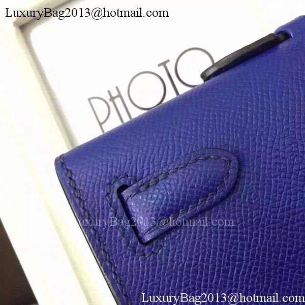 Hermes Kelly 31cm Clutch Original Leather KL31 Blue