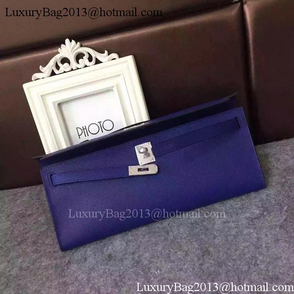 Hermes Kelly 31cm Clutch Original Leather KL31 Blue