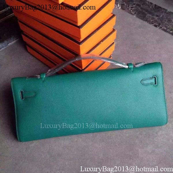 Hermes Kelly 31cm Clutch Original Leather KL31 Deep Green