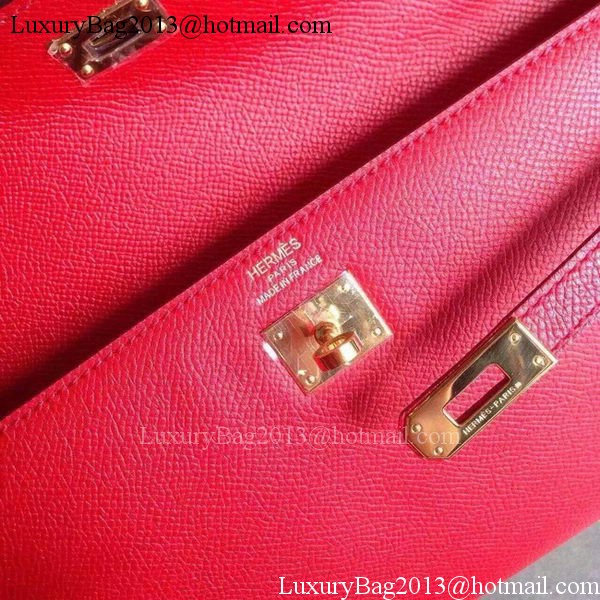 Hermes Kelly 31cm Clutch Original Leather KL31 Red