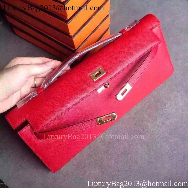 Hermes Kelly 31cm Clutch Original Leather KL31 Red