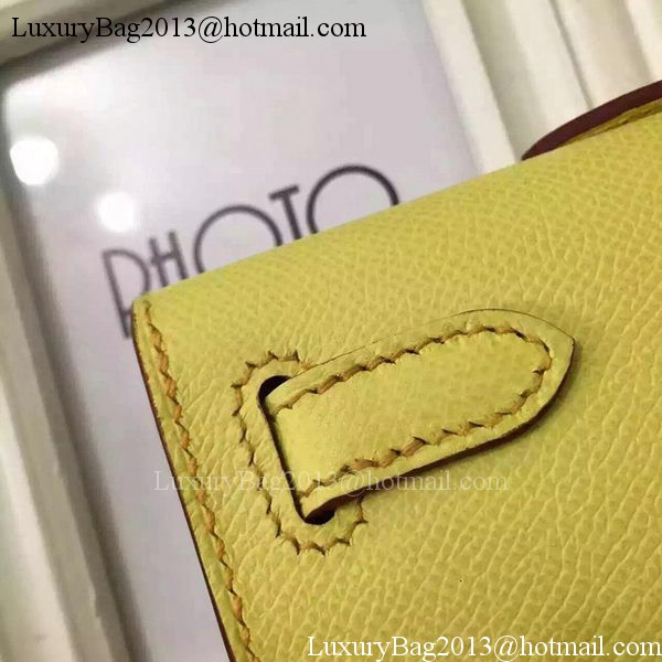 Hermes Kelly 31cm Clutch Original Leather KL31 Yellow