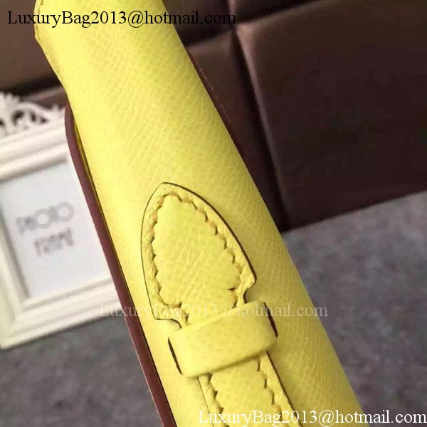 Hermes Kelly 31cm Clutch Original Leather KL31 Yellow